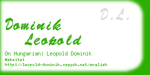 dominik leopold business card